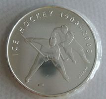 20 Fr Silbermünze Ice Hockey 2008