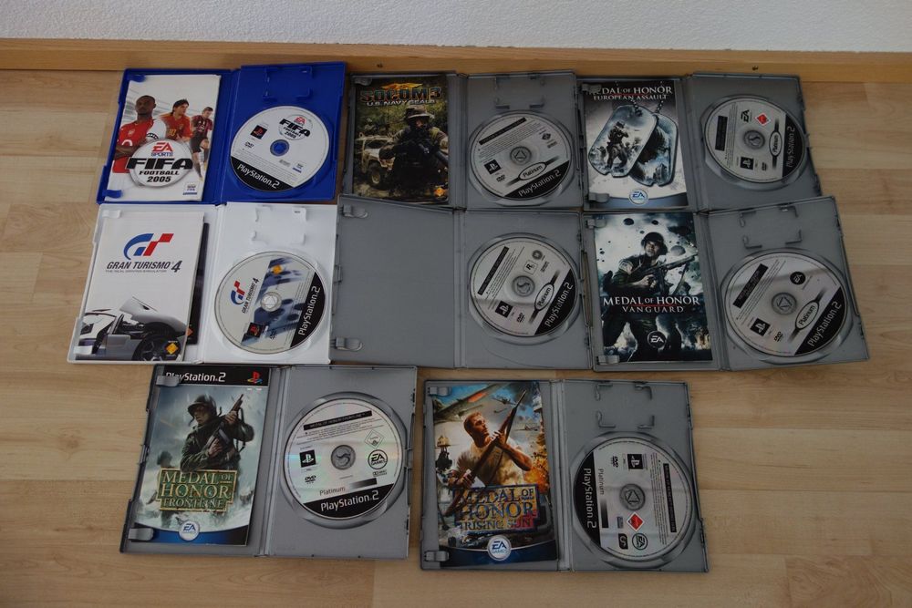 PS2 Konsole mit 21 Spielen, Playstation 2 Kaufen auf Ricardo