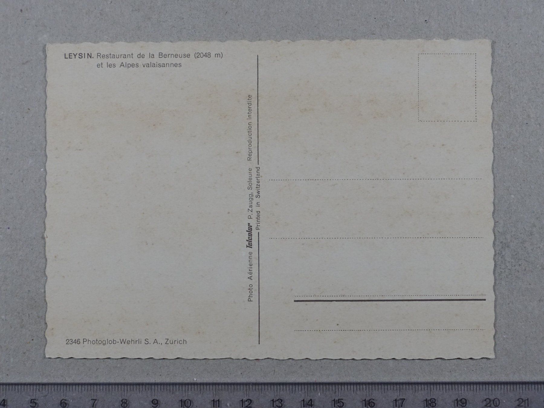 Cartoline postali: Leysin, Restaurant de la Berneuse – Usato da Lenzburg venduto da fh1 1