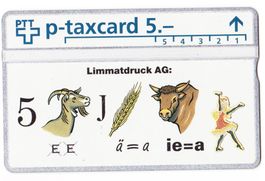 PTT p-taxcard 5.- / Limmatdruck AG