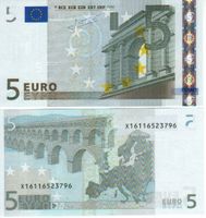 5 Euro X Deutschland  printer R001signatur trichet unc