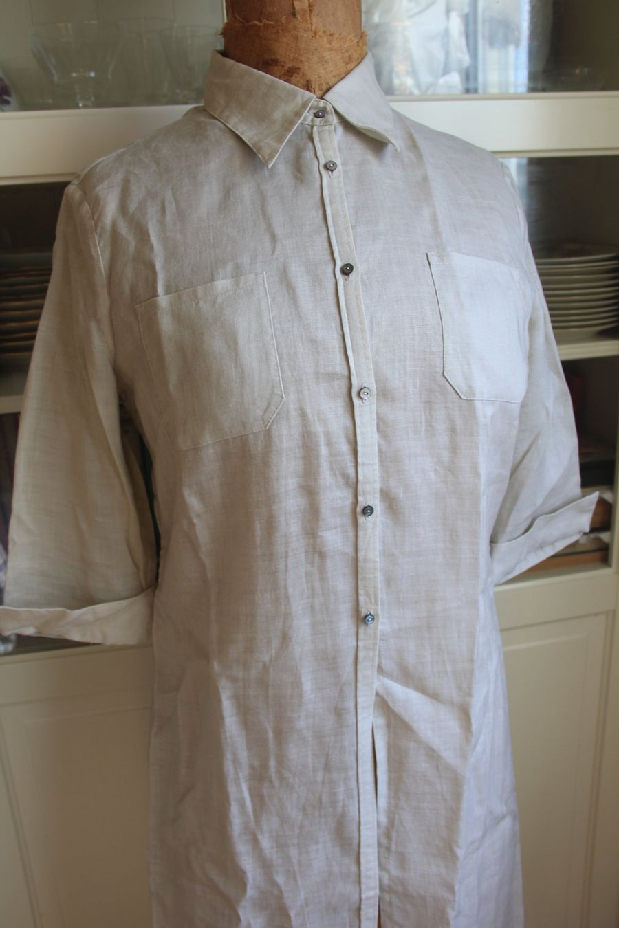Tuniche: Vintage Tunike 100% Leinen – Usato da Basel venduto da pak11 1