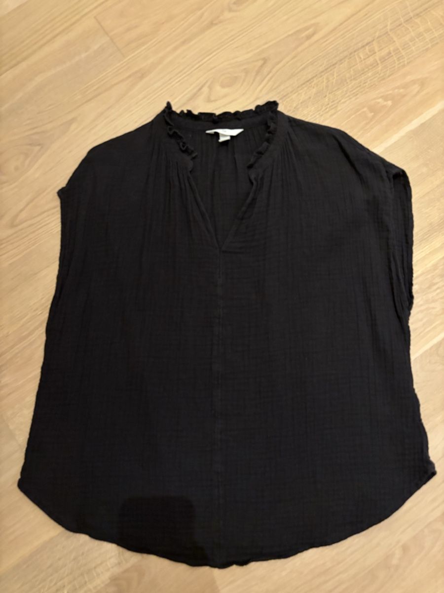 H&M Blusen: Musslinbluse schwarz H&M Gr.L – Gebraucht aus Gwatt (Thun) von Bioethanol01