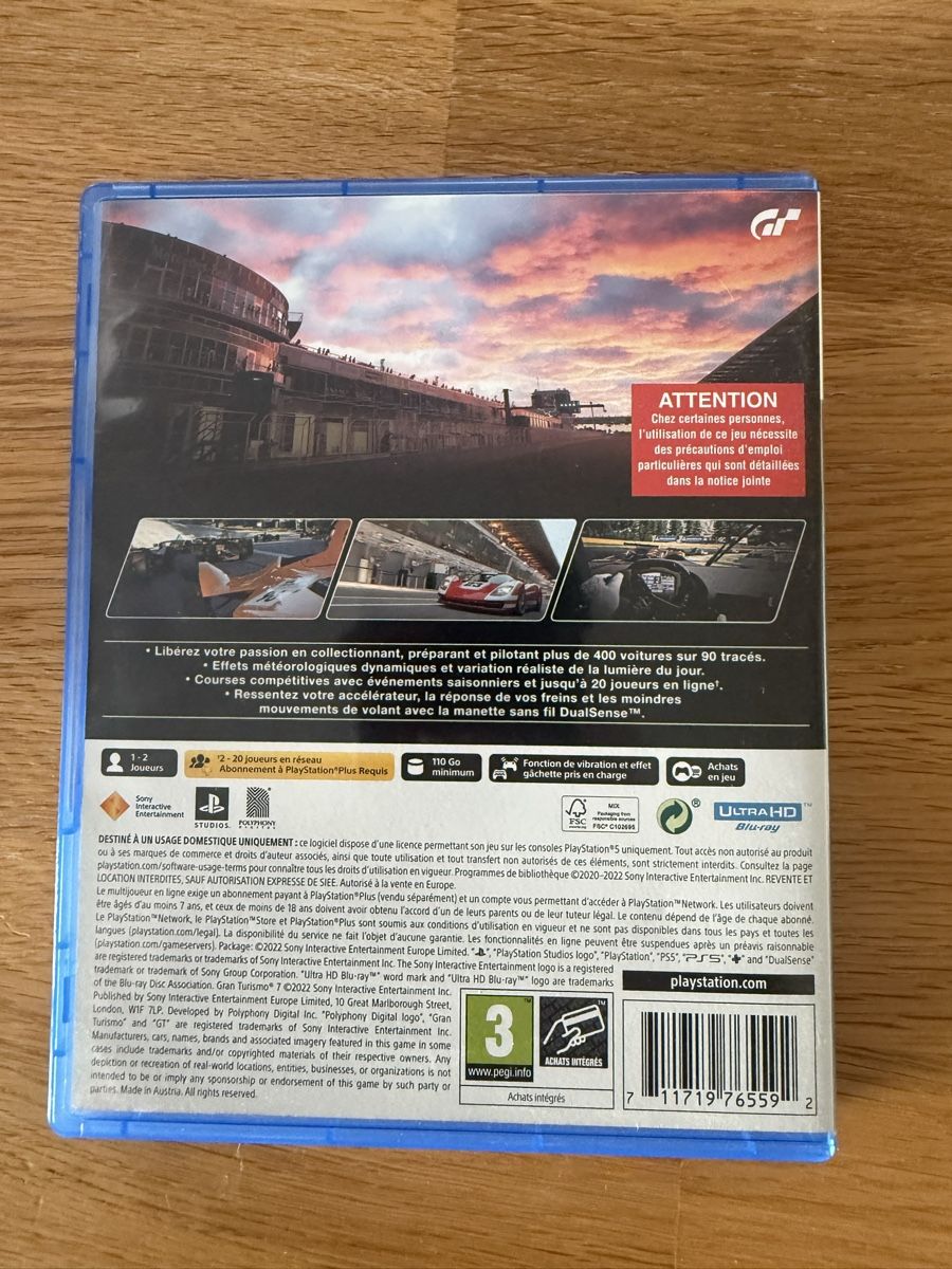 Giochi: Gran Turismo 7 PS5 – Nuovo (secondo la descrizione) da Sullens venduto da Zypheris 1