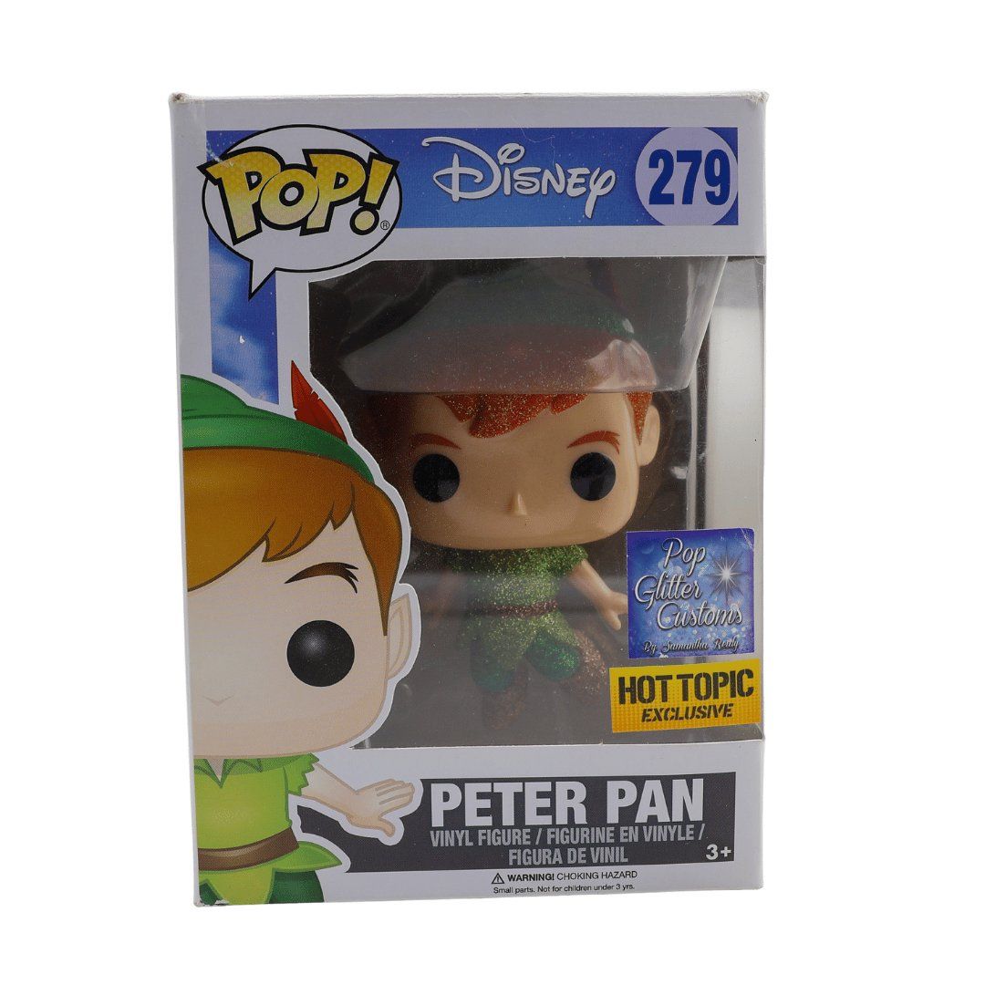 Funko Figuren: Peter Pan #279 Funko POP Disney Glitter Custom – Neu und originalverpackt aus Paudex von dindeboy