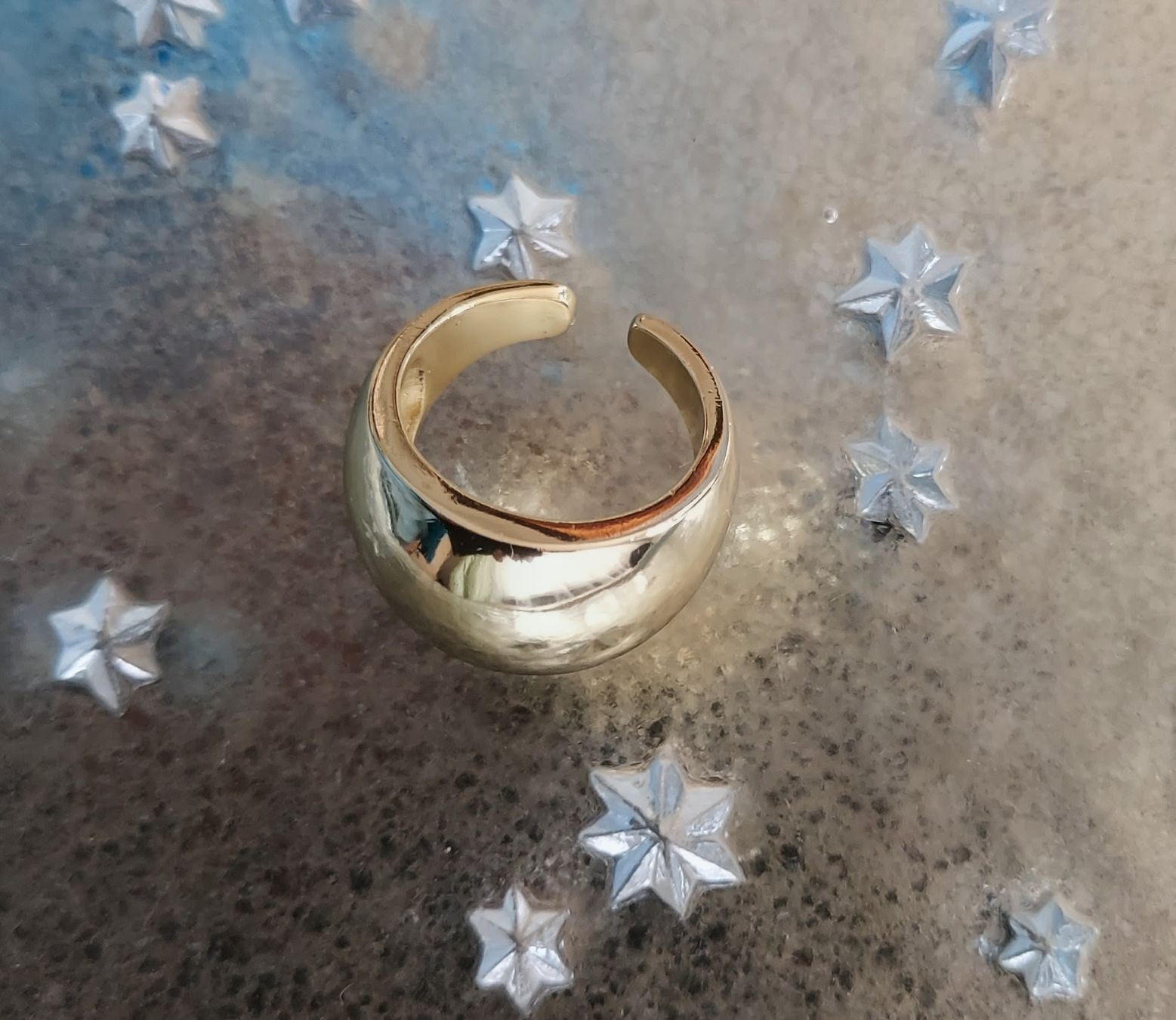 Ringe: Goldener Statement Ring ❣️Neu❣️ – Neu (gemäss Beschreibung) aus Ettenhausen TG von CH2300 1