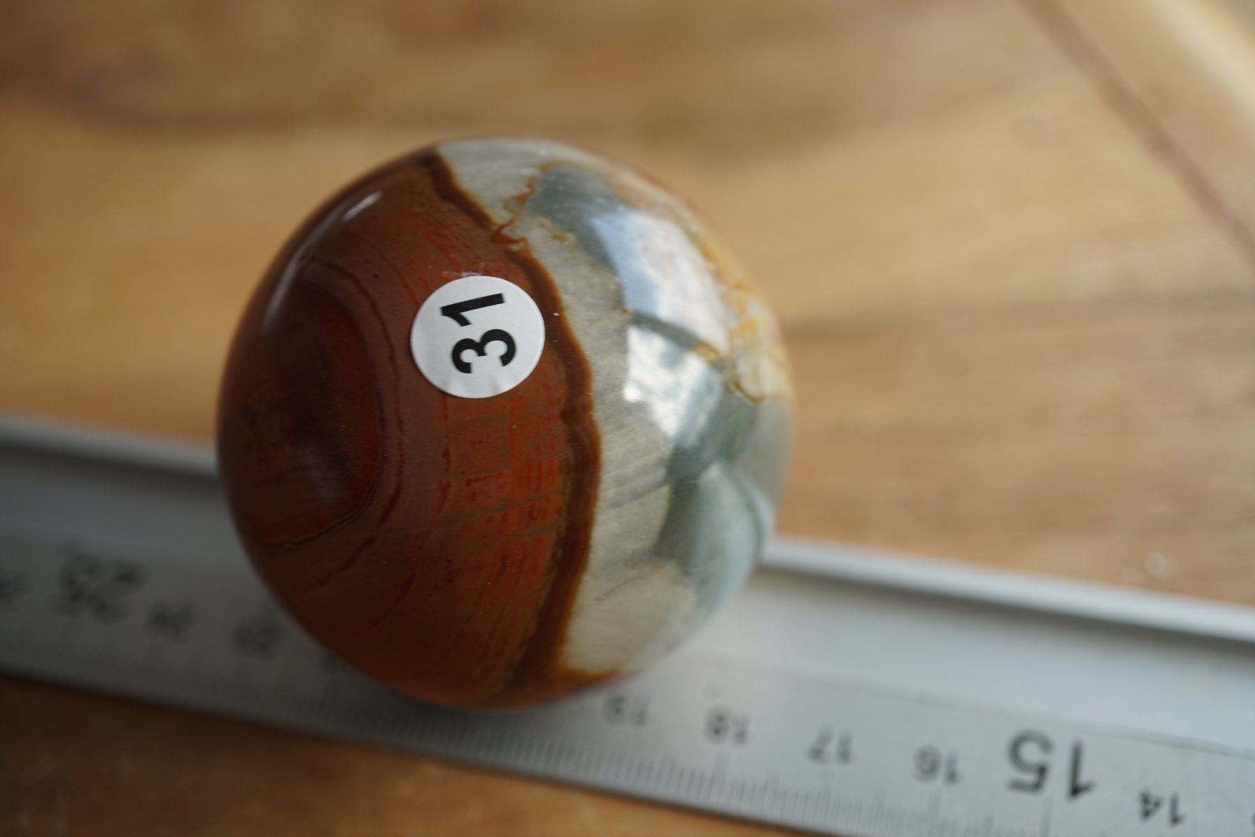 Mineralien & Heilsteine: Polychrom Jaspis       5cm   Kugel    – Räumung – Neu (gemäss Beschreibung) aus Eschenbach SG von topstone 7
