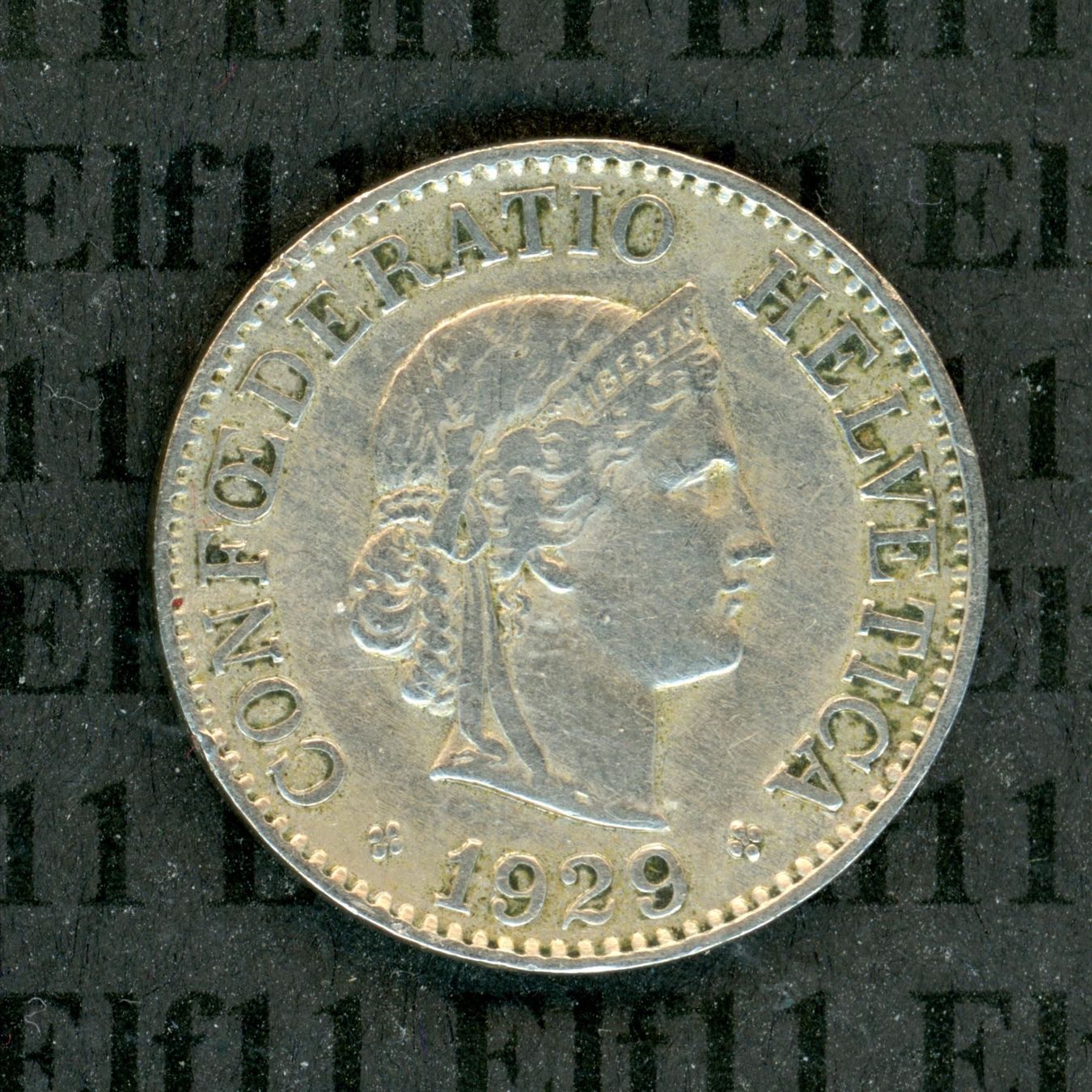 Tutti le monete: CHF___0.10 1929 ss 10 Rappen – Usato da Widnau venduto da Elf11