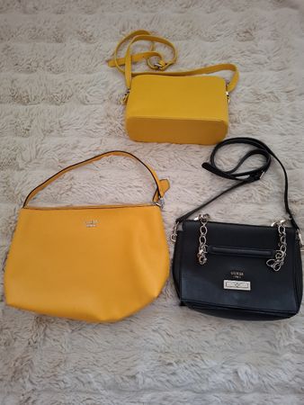 Lot 3 sacs Guess & cuir Italie comme neufs