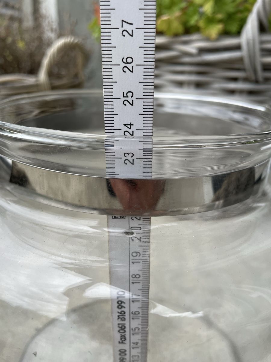 Tutte le decorazioni: Windlicht aus Glas mit Seilgriff  – Usato da Niederbüren venduto da Poschti_19 2
