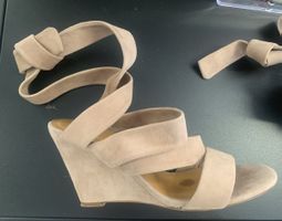 Ba&sh Wildleder Absatz Sandale hellrosa 39