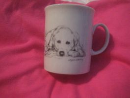 PORZELLAN   TASSE   DALMATINER