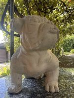 Große Bulldogge aus Steinguss, aus Südtirol, 37 cm