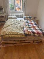 Bettgestell Paletten mit Lattenrost 160x200cm guter Zustand