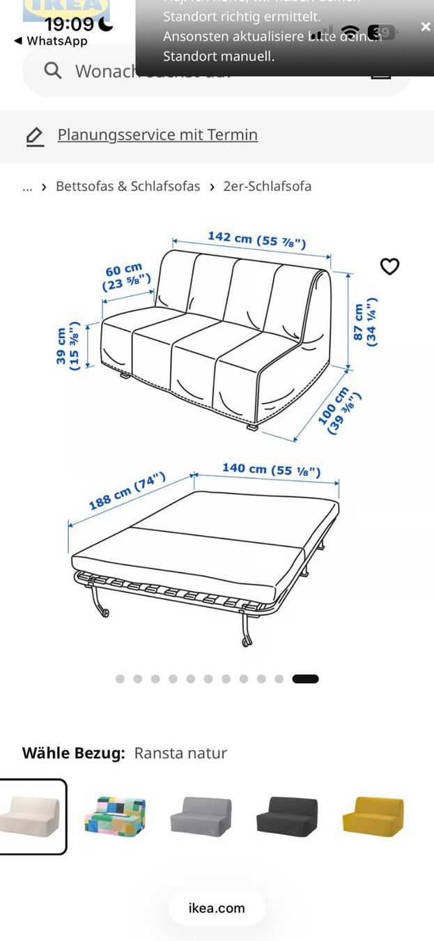 Ikea Divani: Bett Sofa – Usato da Zürich venduto da liv_q2sf 1