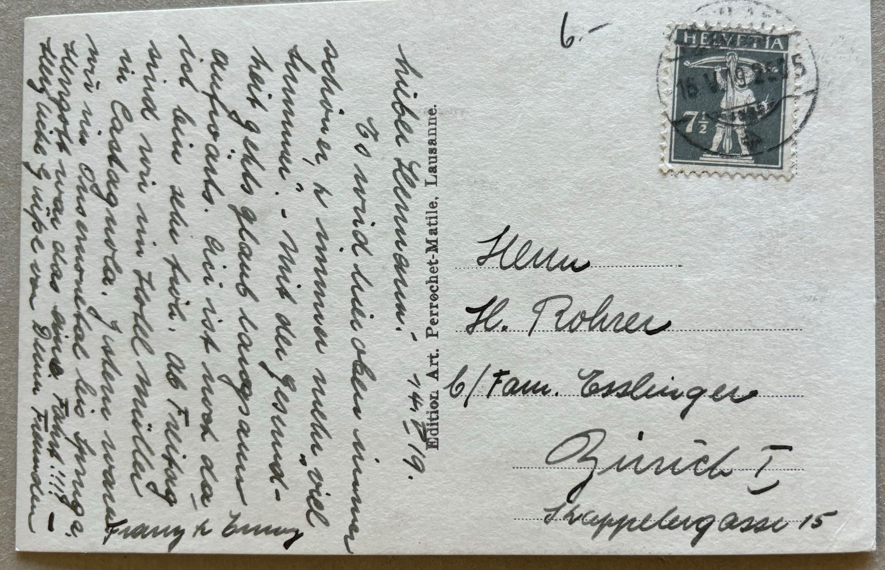 Cartoline postali: Locarno, Orselina, 1919 – Usato da Frauenfeld venduto da Merk52 1