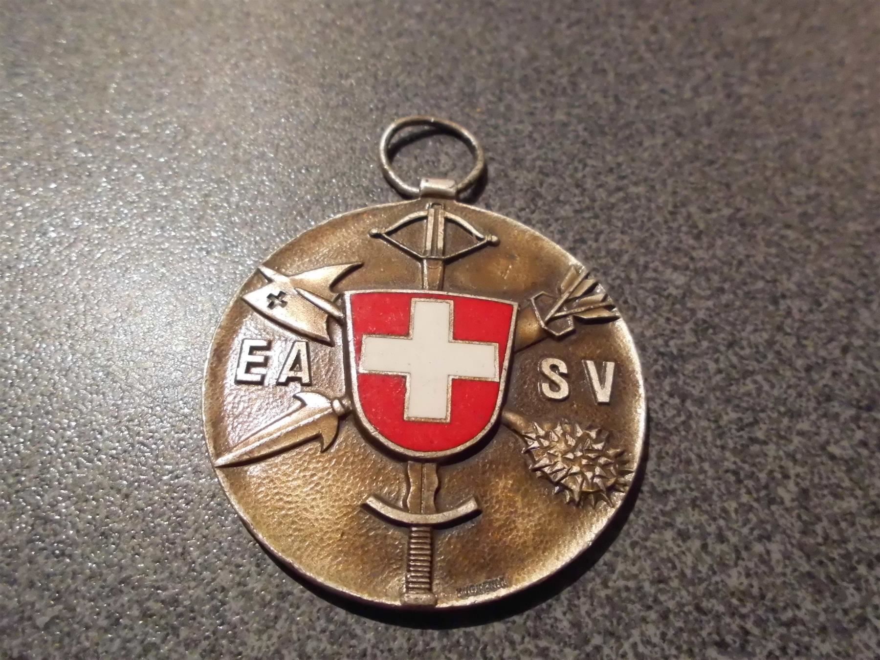 Medaillen: Medaille EA SV / Schweizerkreuz – Gebraucht aus Zürich von abraxas1291