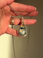 Collier avec pierre de Labradorite naturelle ✨ ...
