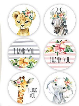 Thank You Zelfklevende handgemaakte bloemen, labelstickers, ronde stickers voor geschenken, knutselen, doe-het-zelf, envelop, verzegelen, snoep, koekjes, feestbenodigdheden, 1 rol (8 designs