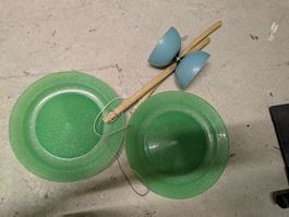 Diabolo avec assiettes chinoises et baguettes occasion