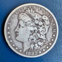 USA Silver-Morgan-Dollar 1882 CC