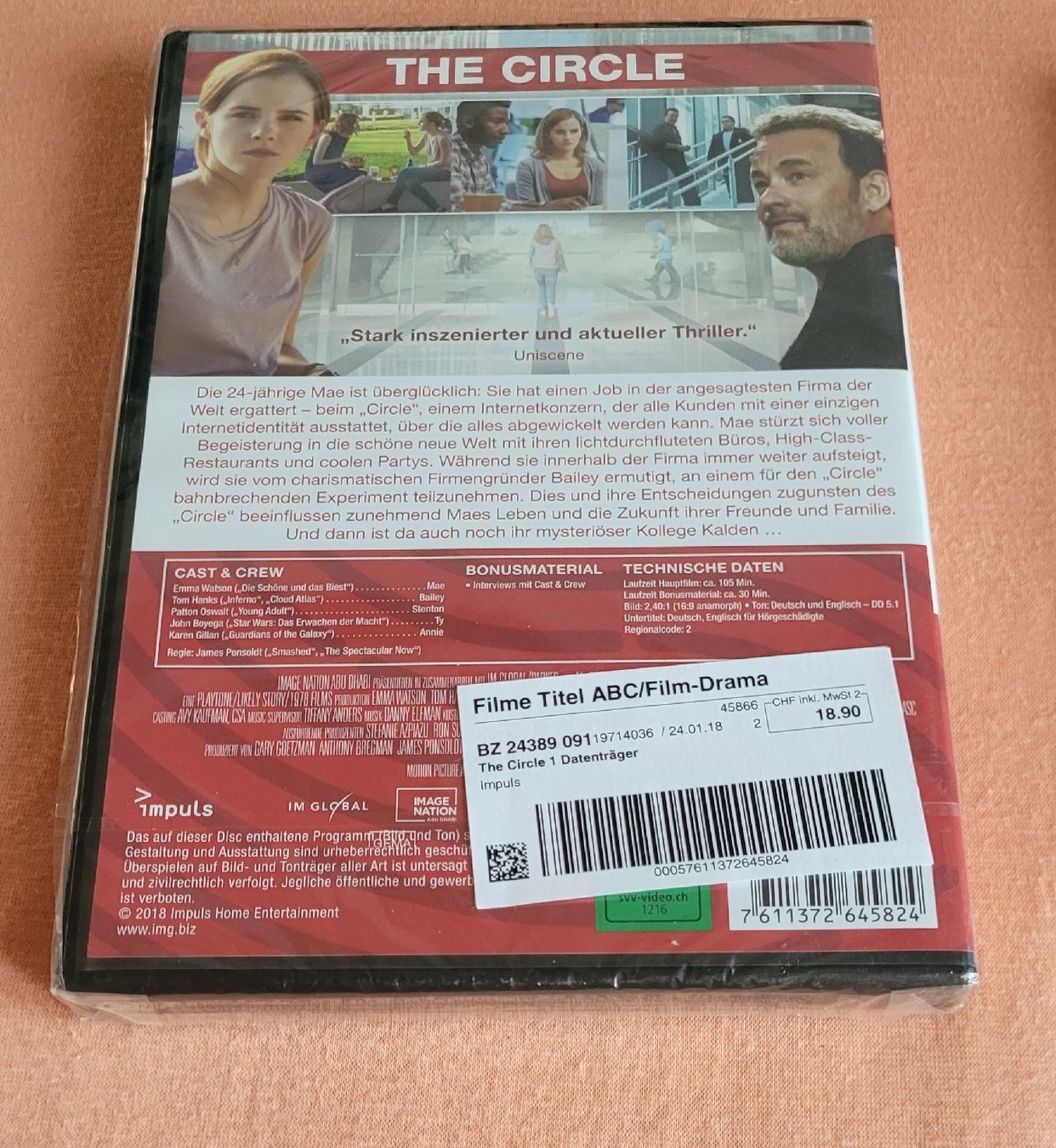Alle DVDs: DVD The Circle Emma Watson Tom Hanks new – Neu und originalverpackt aus Hindelbank von Hevenisreal 1