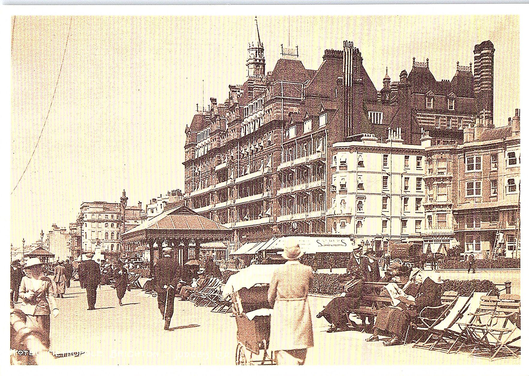 Cartoline postali: AK BRIGHTON  Hotel Metropole – Usato da Würenlos venduto da KKMeister