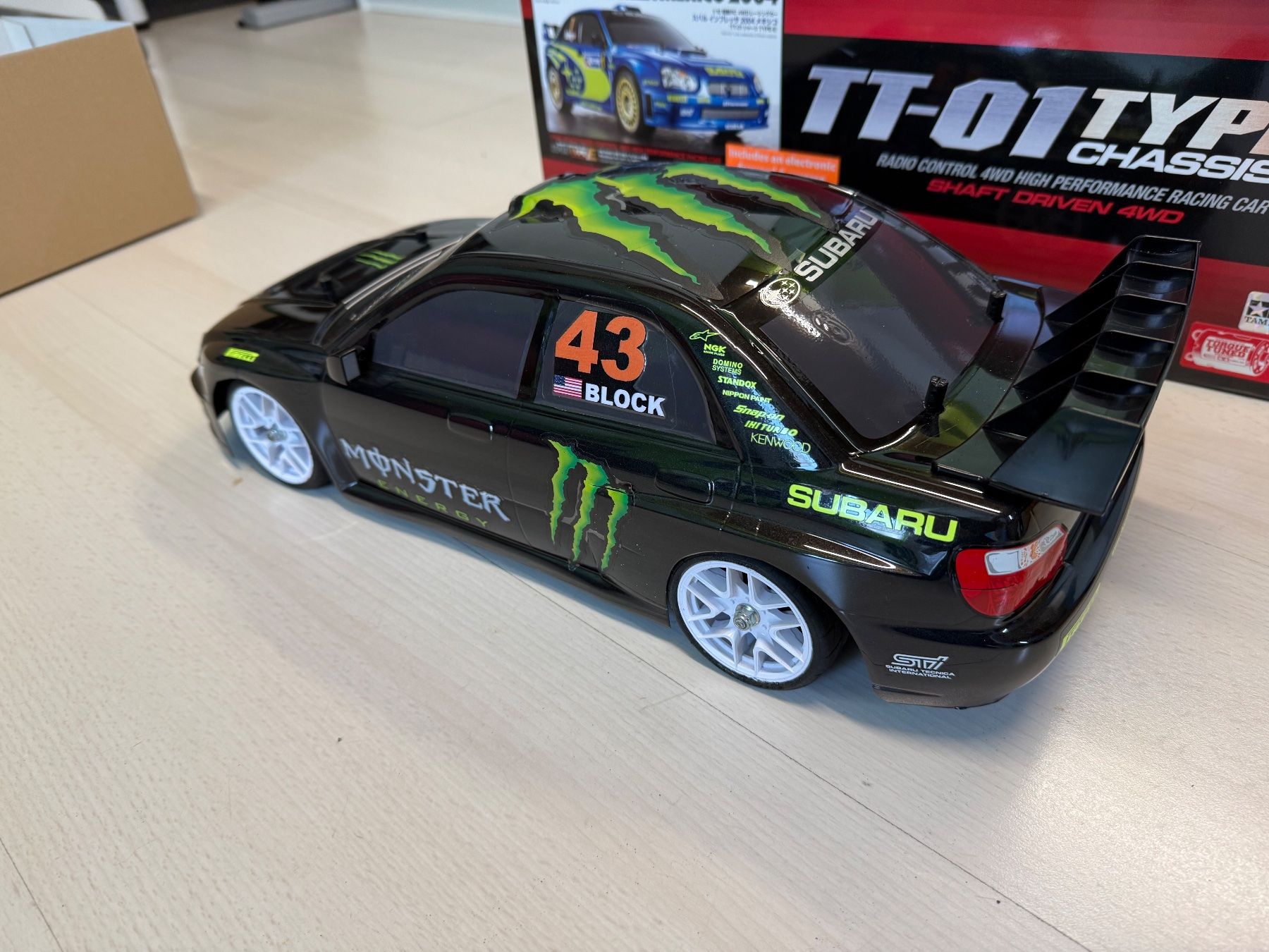 Tamiya Modellismo RC: Tamiya RC Auto Ken Block Design Subaru Impreza TT-01 Type E – Usato da Amriswil venduto da Paedi58 4