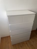 MALM Kommode mit 6 Schubladen, weiss, 80x123 cm