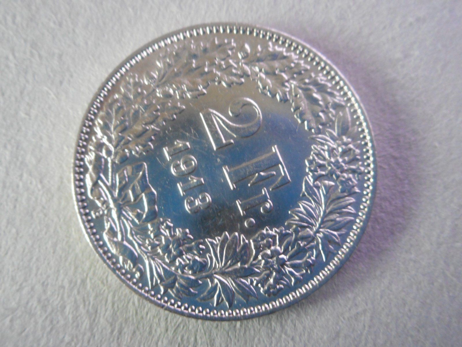Tutti le monete: 2 Fr. 1913 silber  Prachtsstück – Nuovo (secondo la descrizione) da Kriegstetten venduto da pizlad2010 2