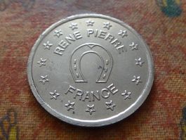 Jeton  " RENE PIERRE FRANCE"  (coq / fer à cheval  (G)