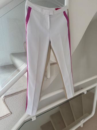 G/FORE Hose, Gr.38/40 Weiss/Pink/Beige, Neuwertig