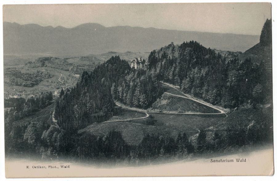 Ansichtskarten: Sanatorium Wald, Lichtbild gelaufen 1905 – Gebraucht aus Frauenfeld von POML