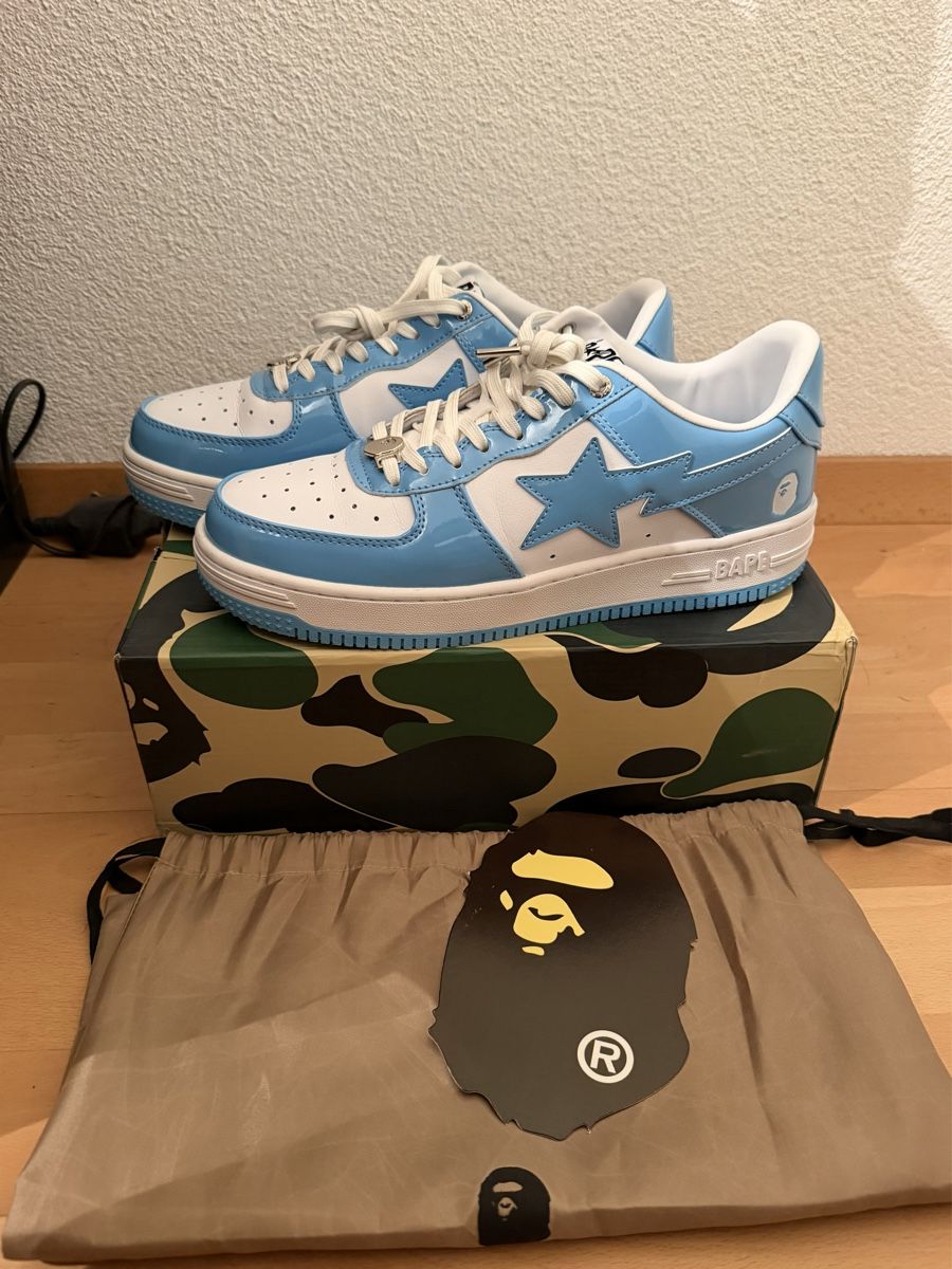 Bape Scarpe da uomo: Bape Sta weiss blau g 45  – Nuovo (secondo la descrizione) da Belp venduto da B7L0