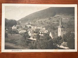 Postkarte Langenbruck Dorfansicht 1922 (P521)