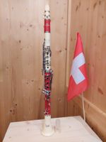 Klarinette in Rot/Weiss - sehr spezielles Einzelstück!