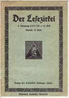 Der Lesezirkel 1917/18, 12. Heft, Salomon Landolt - Nummer