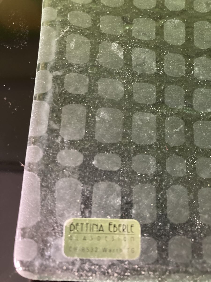 Bettina Eberle Bicchieri: Deko Glasschale quadratisch – Nuovo (secondo la descrizione) da Frenkendorf venduto da silasho 2