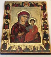 Orthodoxe Ikone Gottesmutter Jesuskind Propheten Holz Ikone