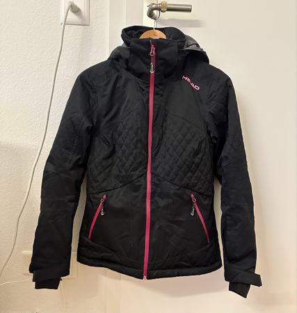 HEAD Damen Ski/Snowboard Jacke, schwarz-pink, Grösse S