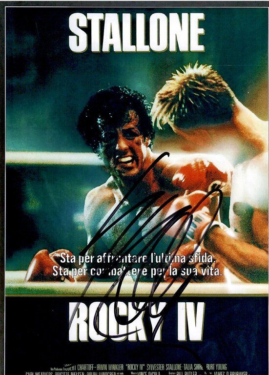 Autografi: ROCKY IV Sylvester STALLONE / TOP AUTOGRAMM – Usato da Egg b. Zürich venduto da Dbunny
