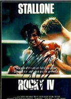 ROCKY IV Sylvester STALLONE / TOP AUTOGRAMM