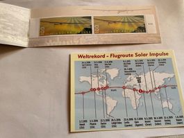 Briefmarken Solar Impulse und Piccard Konvolut diverse