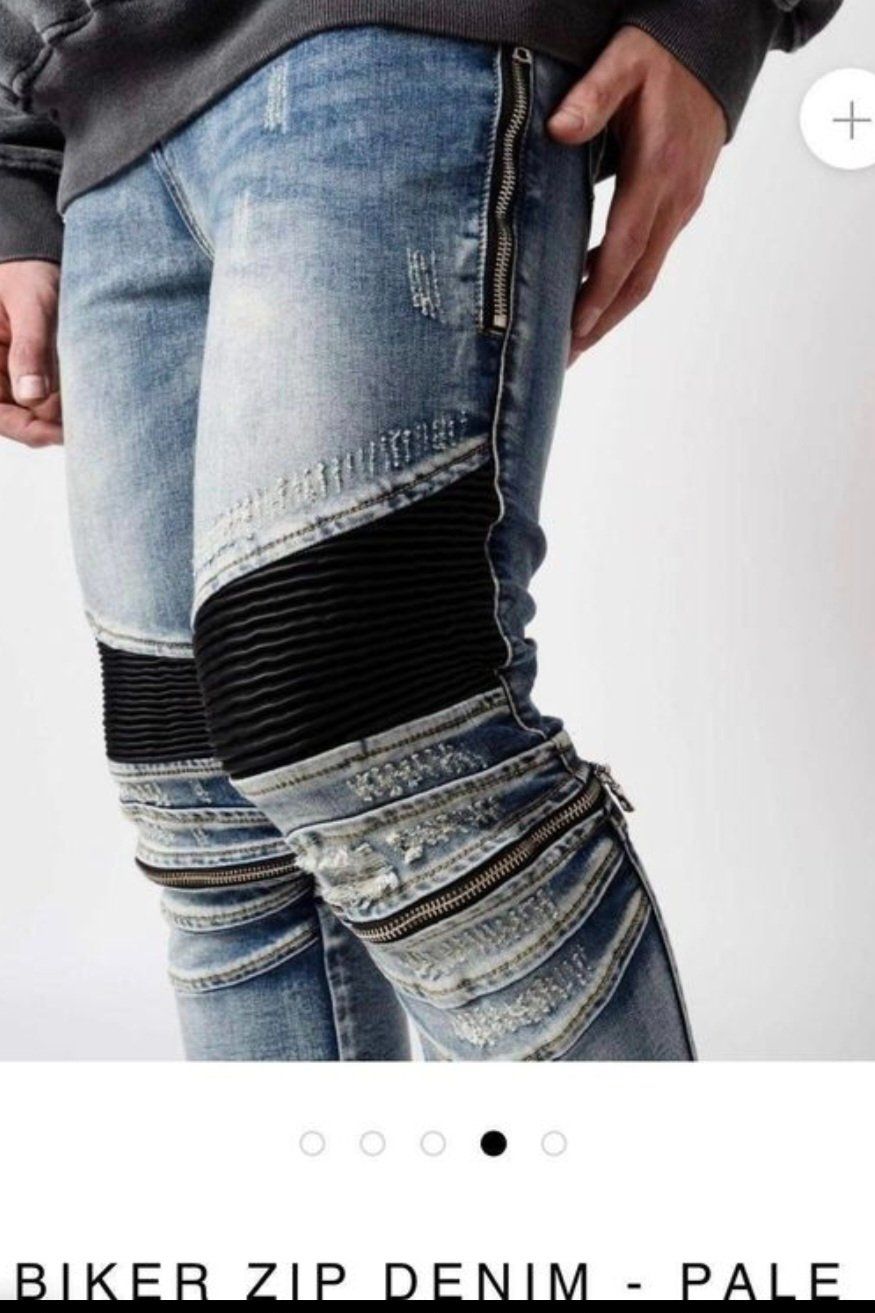 Jeans: Destructive Biker Zip Denim Jeans Gr.30 – Nuovo e nell'imballaggio originale da Zürich venduto da Yamiyam8 1