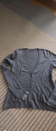 Strickjacke Joe Taft grau Damen Kaschmir Cashmere