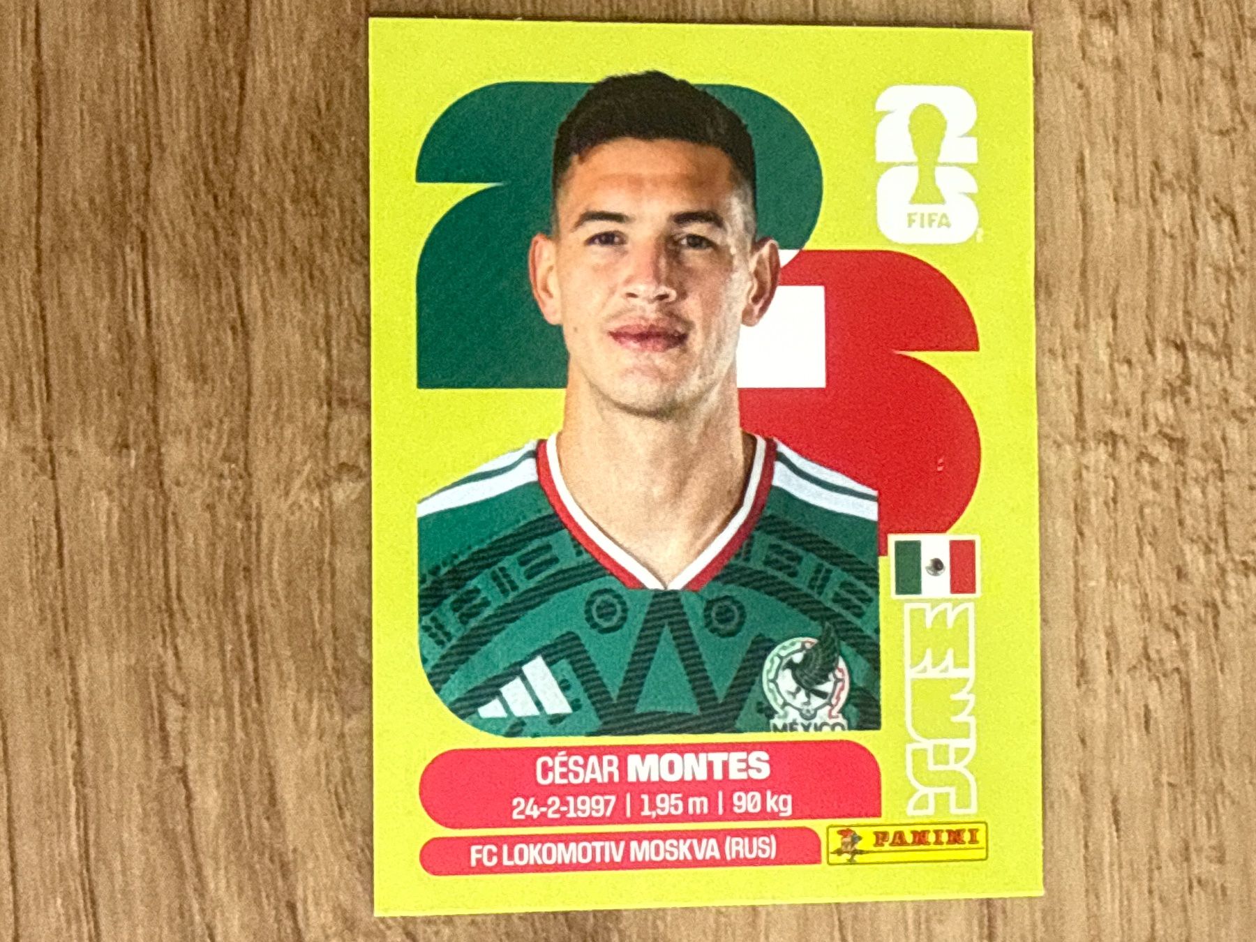 Panini Carte collezionabili: Panini Sticker FIFA World Cup 2026 César Montes MEX 5 – Usato da Glattbrugg venduto da Schweigmatt