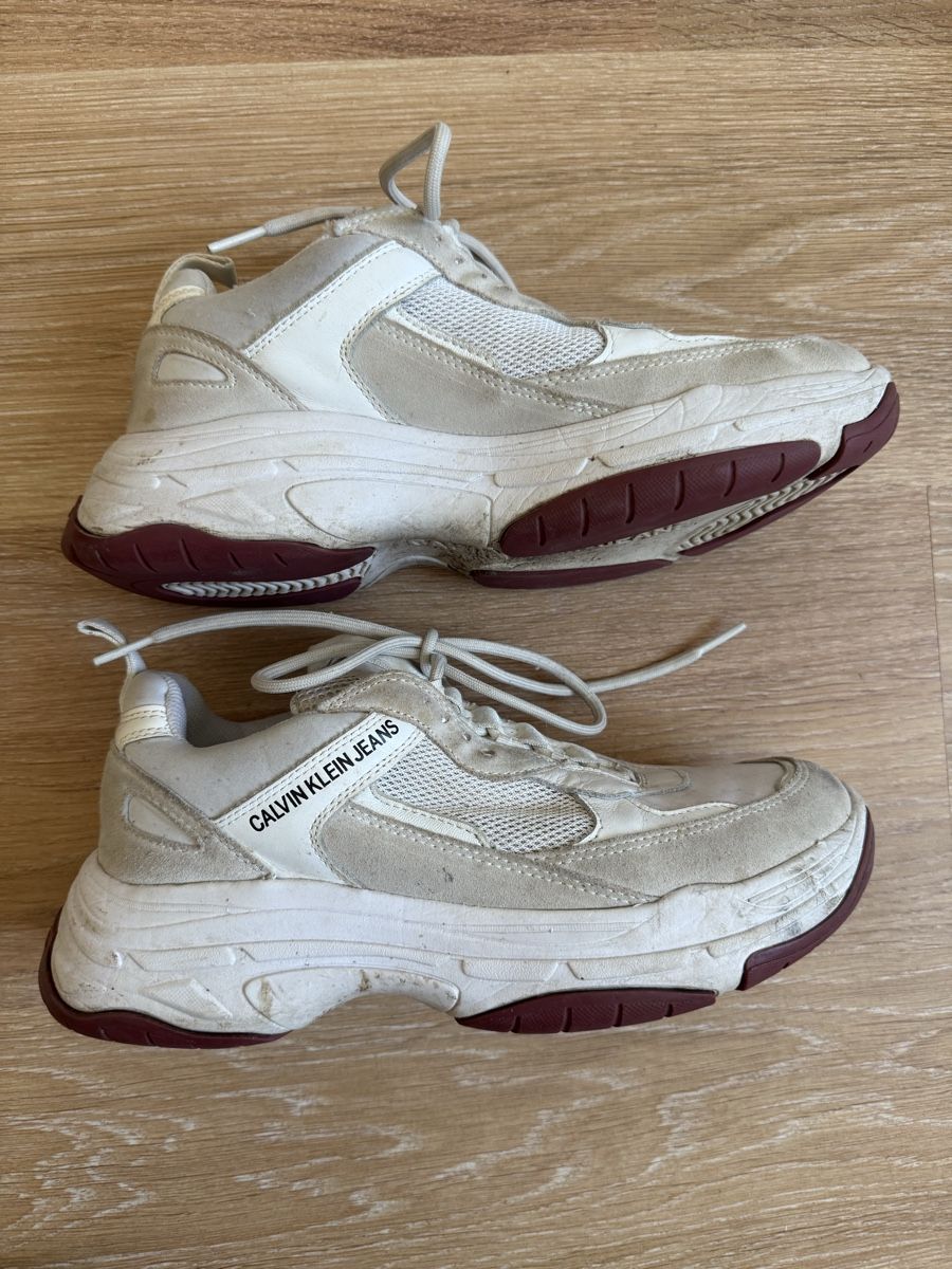 Calvin Klein Scarpe da donna: Baskets blanc/beige Calvin Klein, p.39 – Usato da Tavannes venduto da Thriftshop 2