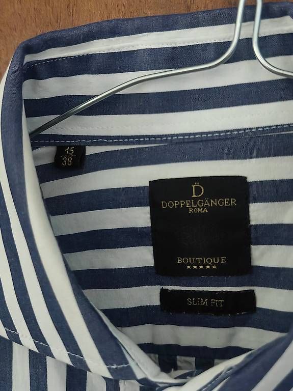 Camicette: Camicia cotton stripe bianca e blu, taglia 38, 100% cotone – Usato da Seseglio venduto da orla91 3