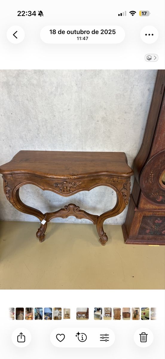 Tavoli: Antique Console Table Carved Wood Rococo Style – Usato da Zug venduto da gut_kgt6 2