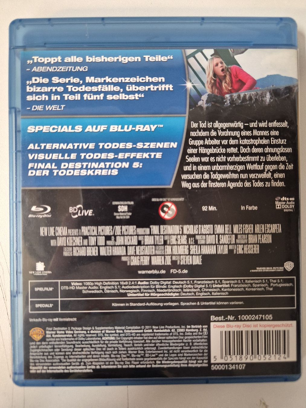 Tutti i DVDs: Final Destination 5 Blu-Ray – Usato da Lindau venduto da Hammy0740 1